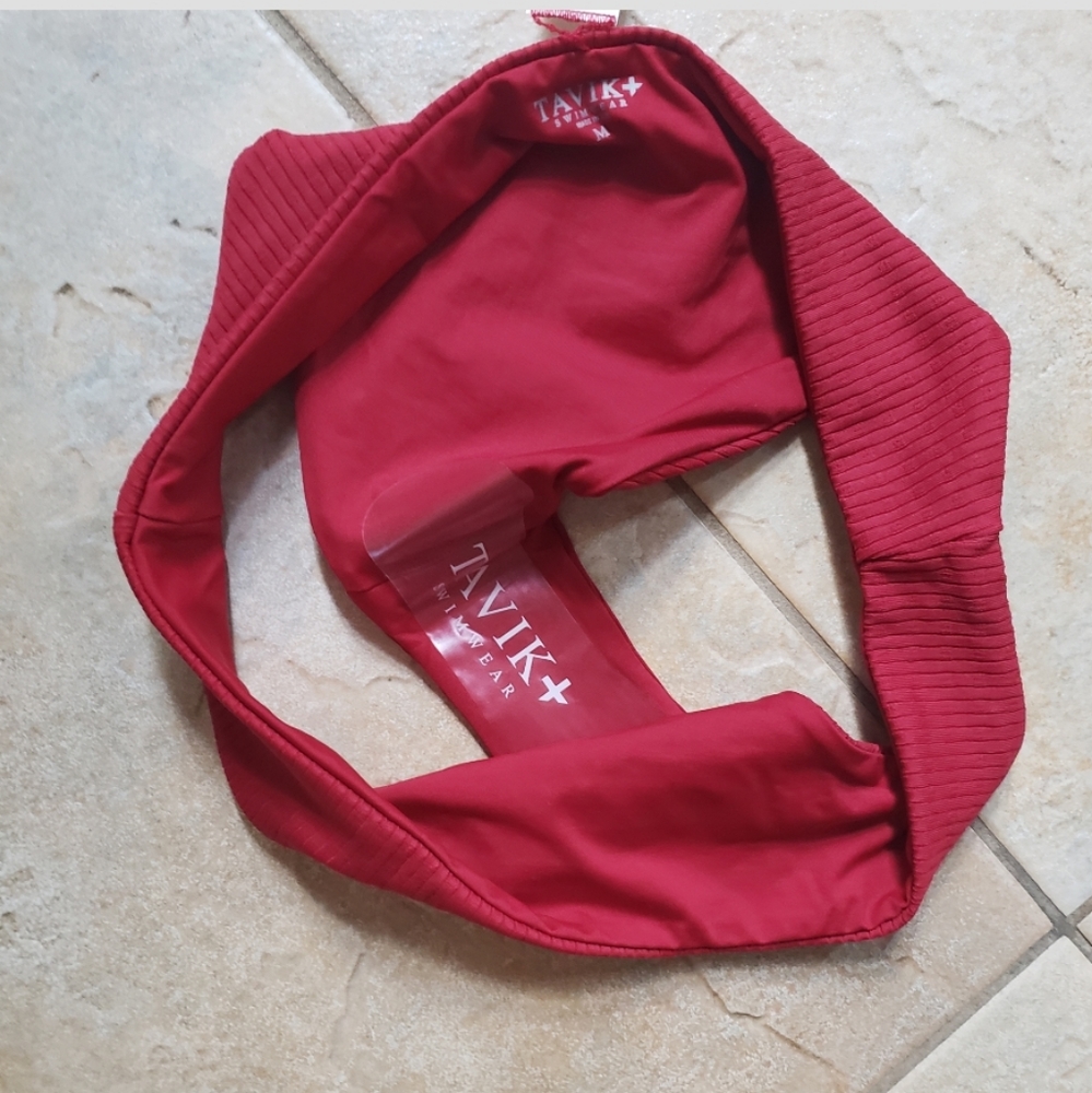 Tavik Caroline Red Ribbed Bikini Set medium - Picture 5 of 7